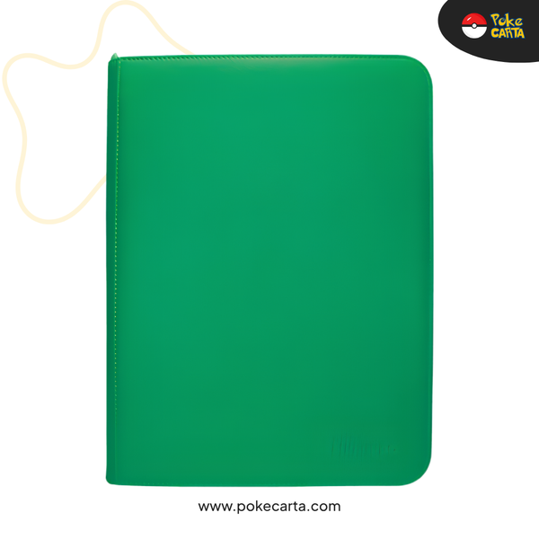 ULTRA PRO: VIVID 9-POCKET ZIPPERED PRO-BINDER - GREEN